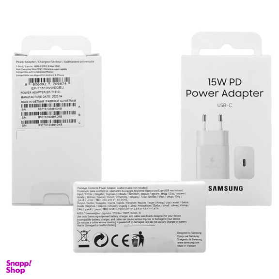 شارژر دیواری 15 وات سامسونگ مدل EP-T1510