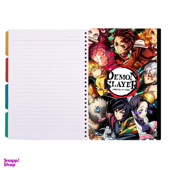 کلاسور طرح انیمه demon slayer کد 392 به همراه کاغذ کلاسور