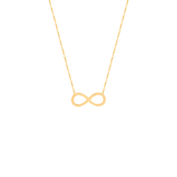 گردنبند طلا 18 عیار زنانه پرسته مدل بی تهایت