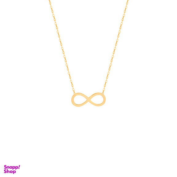 گردنبند طلا 18 عیار زنانه پرسته مدل بی تهایت