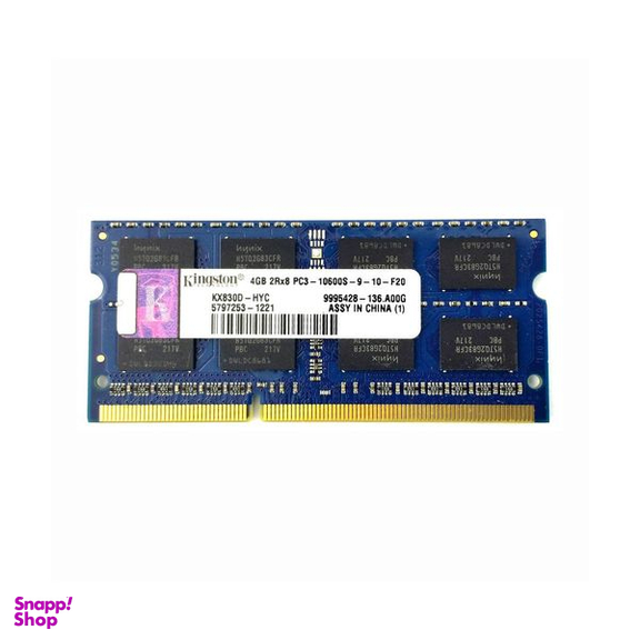 رم لپ تاپ کینگستون مدل  1333 DDR3 PC3 10600S MHz ظرفیت 4 گیگابایت