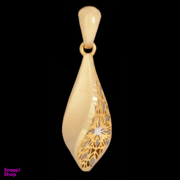 آویز گردنبند طلا 18 عیار زنانه طلای مستجابی مدل آوا مخروطی کد 3683