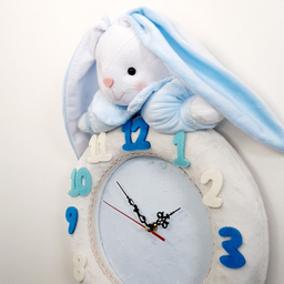 ساعت دیواری کودک نی نی سیس مدل خرگوش کد W-RAB-AB
