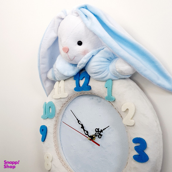 ساعت دیواری کودک نی نی سیس مدل خرگوش کد W-RAB-AB