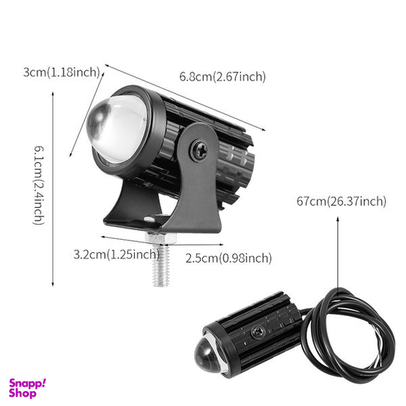 پرژکتور دو کنتاکت خودرو طرح نقطه ای بسته 2 عددی