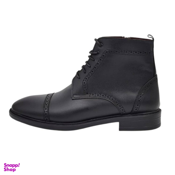 نیم بوت مردانه چرم ریباری مدل Z20 رنگ مشکی