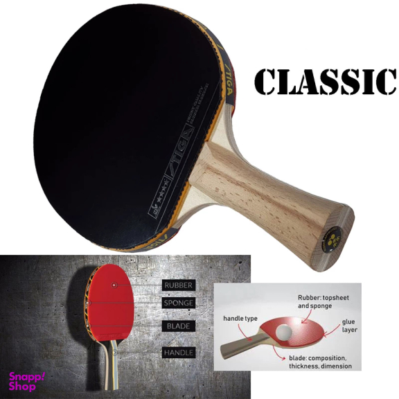 راکت پینگ پنگ استیگا مدل V.M 3 مجموعه دو عددی