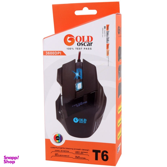 ماوس باسیم مخصوص بازی گلد اسکار مدل Gold Ocar T6
