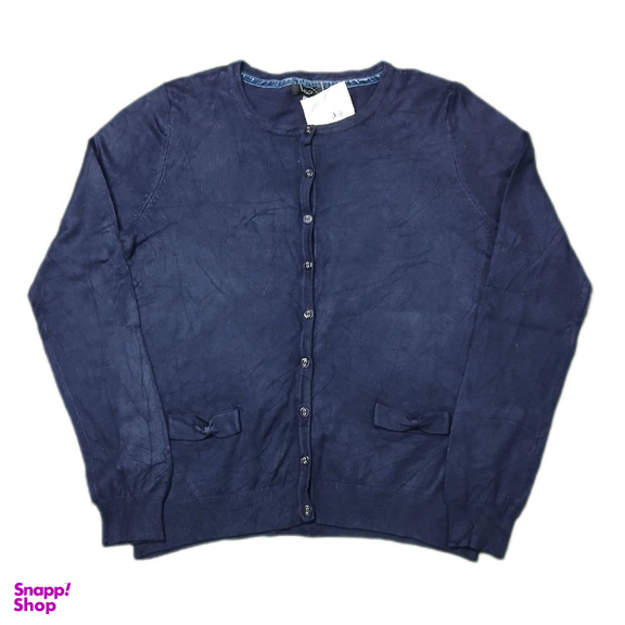 ژاکت نخی زنانه کد 454 رنگ سرمه ای