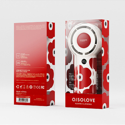 پنکه شارژی ای آی سو لاو مدل F16 Red Flower