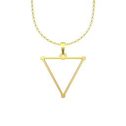 گردنبند طلا 18 عیار زنانه مدوپد مدل مثلث کد F3-1-1267