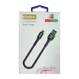 کابل شارژ 5 آمپر USB به Type-C اپیمکس مدل EC-50 طول 25 سانتی‌ متر