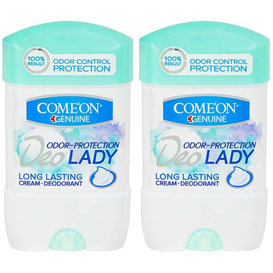 ژل شفاف ضد تعریق زنانه کامان مدل Long Lasting حجم 75 میلی لیتر بسته 2 عددی