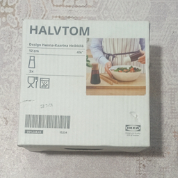 نمک و فلفل پاش ایکیا مدل Halvtom بسته 2 عددی