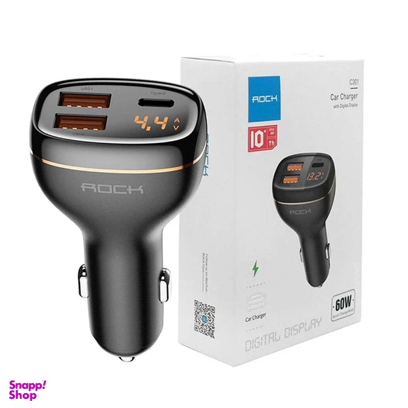 شارژر فندکی 60 وات راک مدل C301