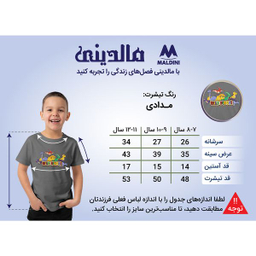 تی شرت آستین کوتاه پسرانه مالدینی مدل T-Kids-14