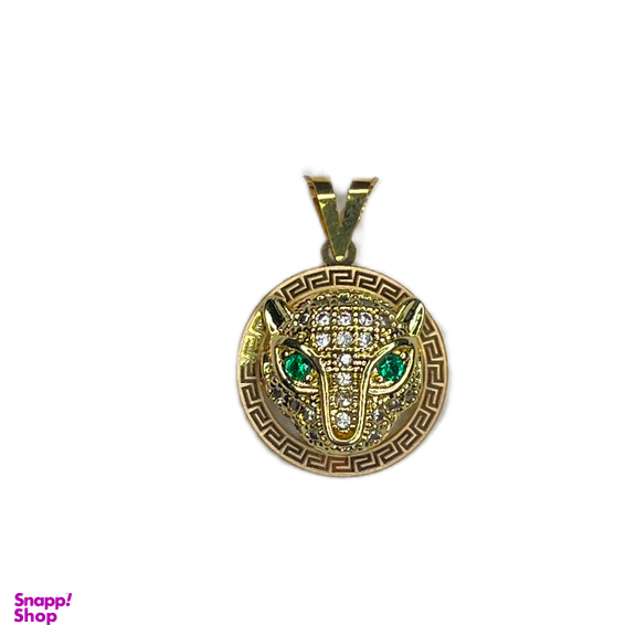 پلاک گردنبند طلا 18 عیار زنانه طرح پنتر ورساچه کد 007