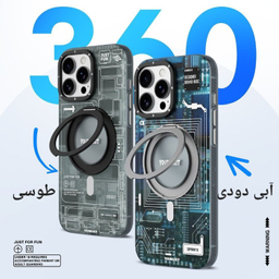 کاور گوشی موبایل یانگ کیت مدل Cyberpunk 360 Spin Magnetic Stand Case مناسب برای اپل iPhone 16 Pro Max