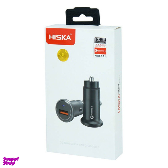 شارژر فندکی هیسکا مدل CC-301Q به همراه کابل USB Type-C