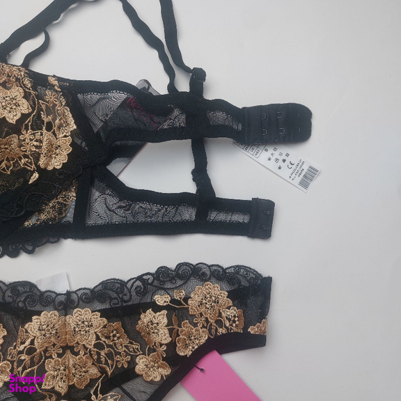 ست شورت و سوتین زنانه برتا کد 2420MZ رنگ مشکی