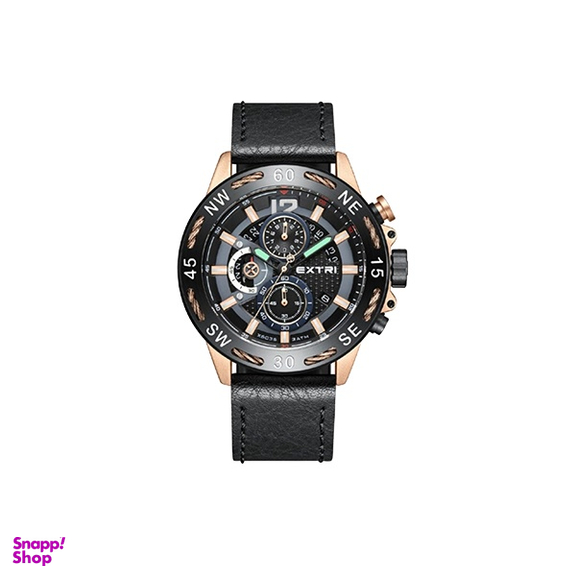 ساعت عقربه ای مردانه اکستری کد X6035-B رنگ مشکی مسی