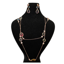 نیم ست نقره زنانه گیرا مدل Stone کد G999