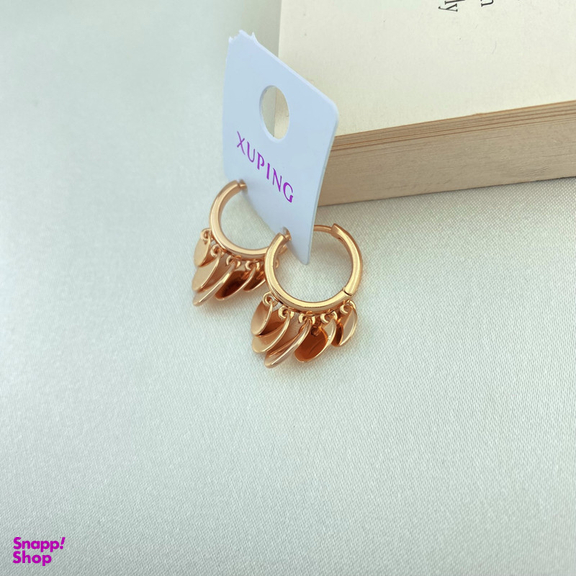 گوشواره زنانه ژوپینگ مدل سکه کد E4298