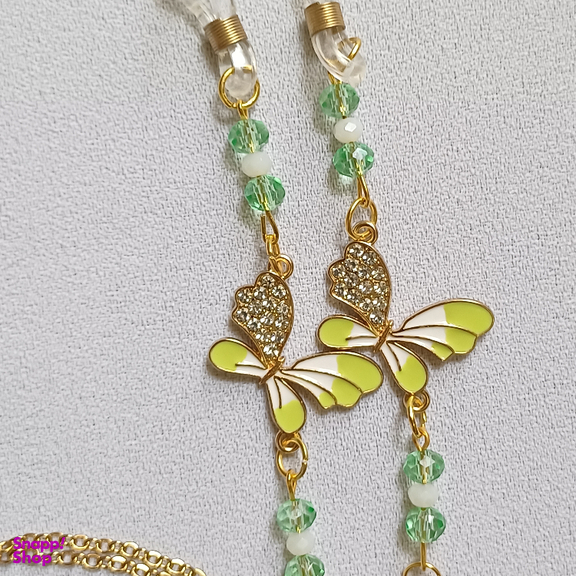بند عینک زنانه طرح پروانه کد 20