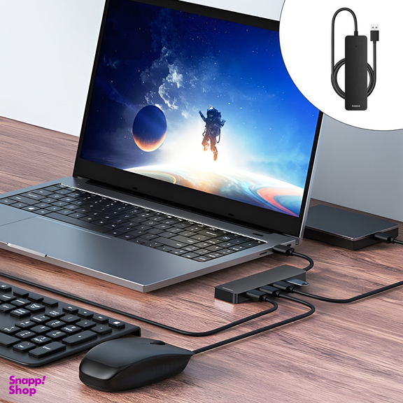 هاب 4 پورت USB 3.0 بیسوس مدل BS-OH080 100cm