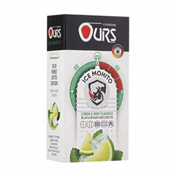 کاندوم تاخیری اورز مدل ice mohito بسته 12 عددی