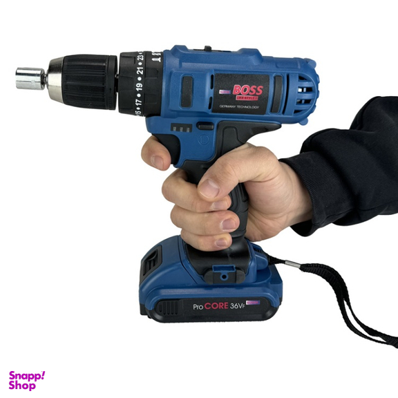 دریل شارژی چکشی باس مدل SK-6050 مجموعه 28 عددی