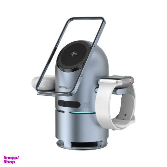 شارژر وایرلس و اسپیکر پاورولوژی مدل PWCUQC039