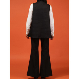 جلیقه رسمی زنانه برنس کد 70101 رنگ مشکی مات