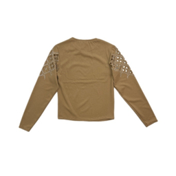 بلوز زنانه کد SOLO B11 رنگ نسکافه ای