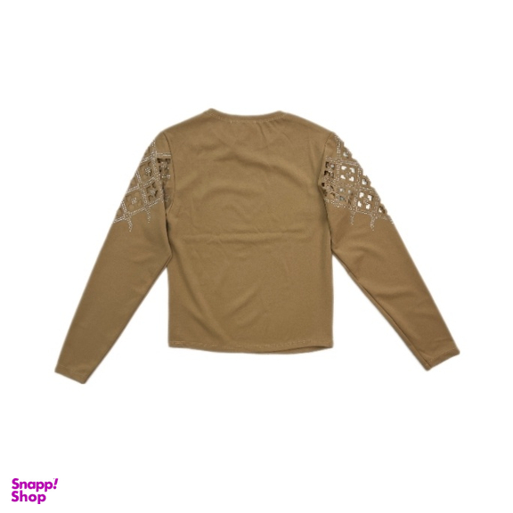 بلوز زنانه کد SOLO B11 رنگ نسکافه ای