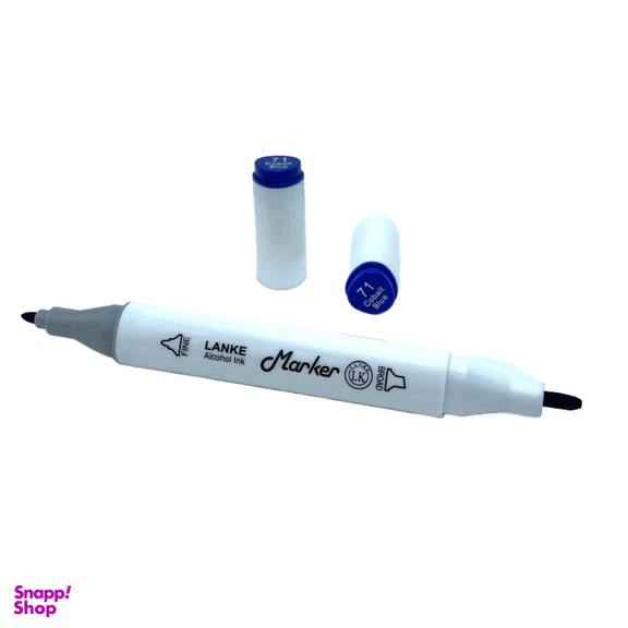 ماژیک راندو دو سر لانک رنگ Cobalt Blue کد 71