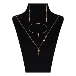 نیم ست طلا 18 عیار زنانه سین سان مدل A59