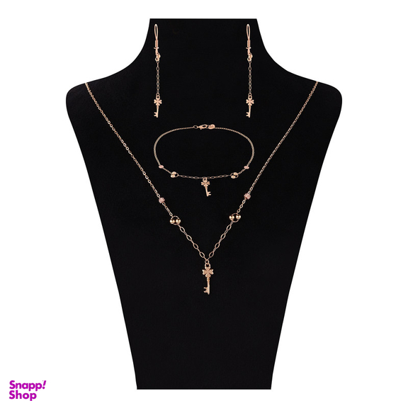 نیم ست طلا 18 عیار زنانه سین سان مدل A59