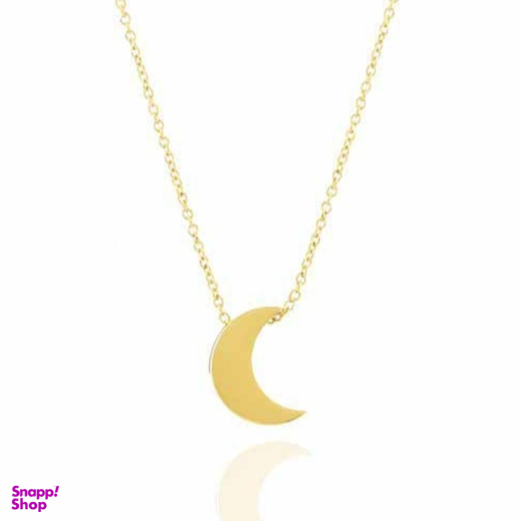 گردنبند طلا 18 عیار زنانه طرح ماه کد A29