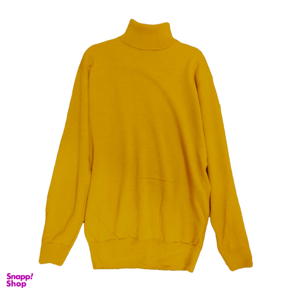 پلیور یقه اسکی مردانه مدل KH-E1-P رنگ خردلی