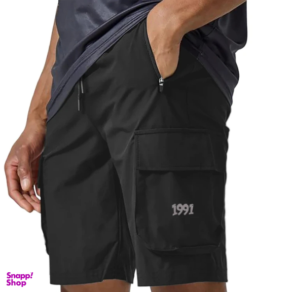 شلوارک ورزشی مردانه مدل GD-17613428 رنگ مشکی