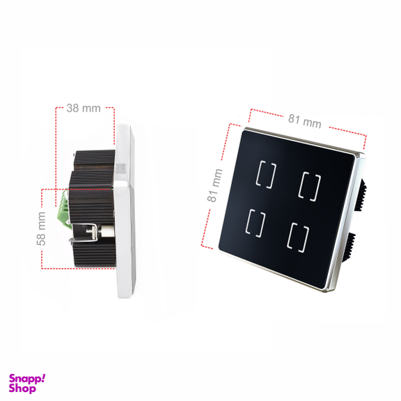 کلید لمسی هوشمند مایا مدل MR4EF11