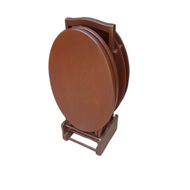 میز عسلی تاشو بیضی کد B100 مدل ۴ تکه