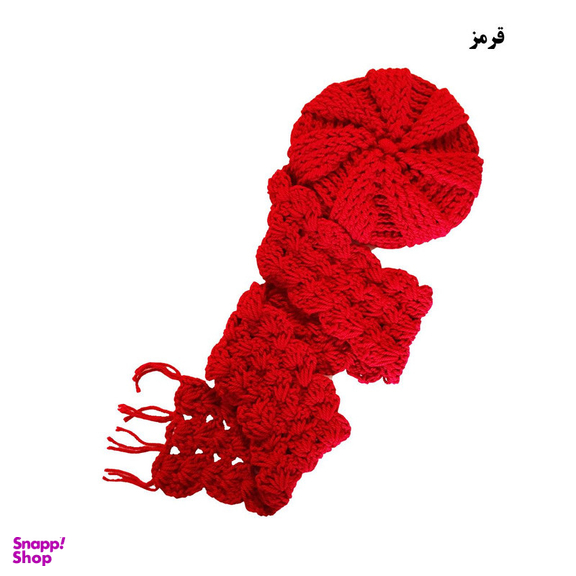 ست کلاه و شال گردن بافتنی مدل 00122