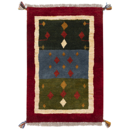 گبه دستباف سی پرشیا کد 122408 سایز 90x59 سانتی‌ متر