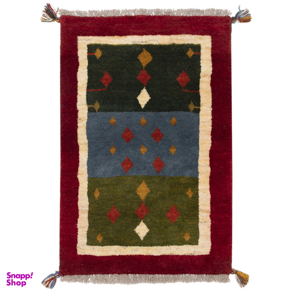 گبه دستباف سی پرشیا کد 122408 سایز 90x59 سانتی متر