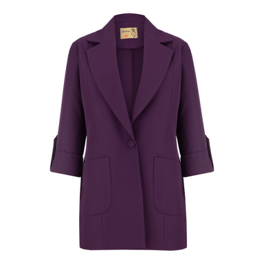 کت زنانه السانا مدل میشکا کد 138036رنگ بنفش