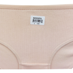 شورت زنانه اسلیپ میسپل طرح کبریتی کد C-1105 کرم