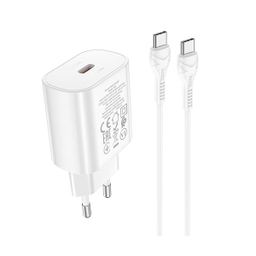شارژر دیواری هوکو مدل N22 PD 25W به همراه کابل تبدیل USB-C