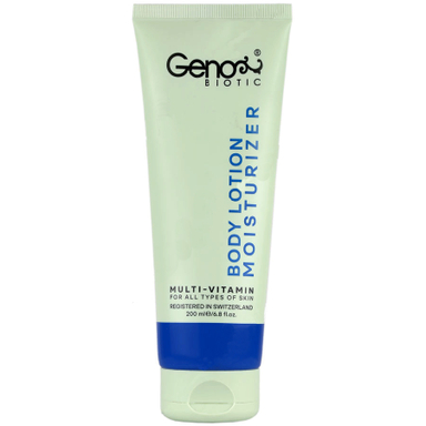 لوسیون بدن ژنوبایوتیک مدل Moisturizer حجم 200 میلی لیتر